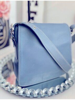 Coach Vintage blue leather crossbody Bag